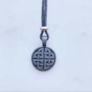 Celtic Metal Medallion Necklace/Choker
